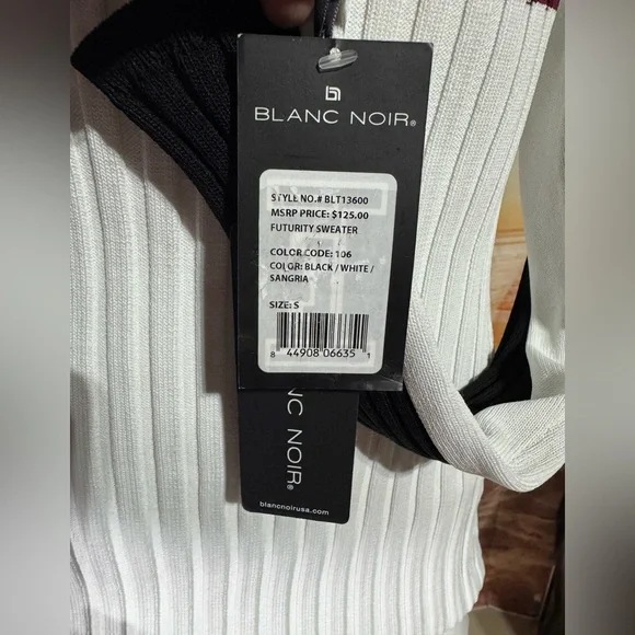 Blanc Noir Ribbed Sweater - Picture 5 of 8